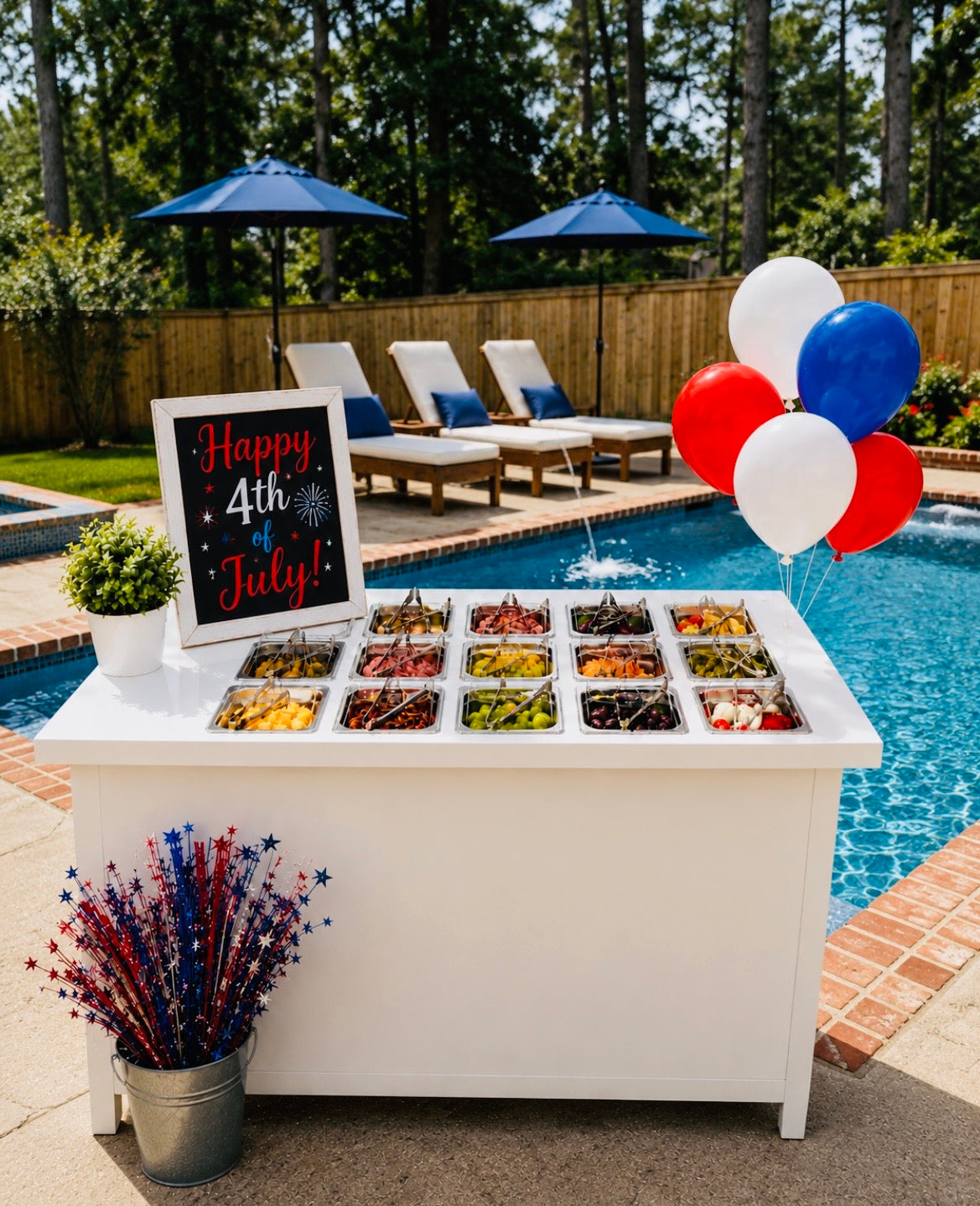 Mobile Charcuterie Cart