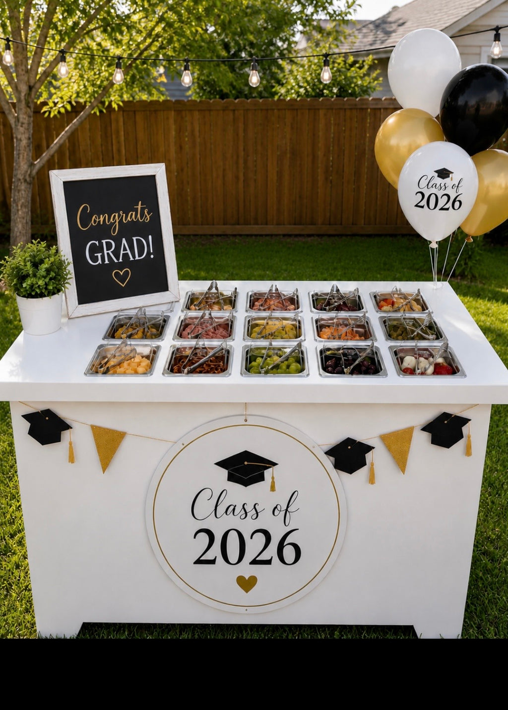 Mobile Charcuterie Cart